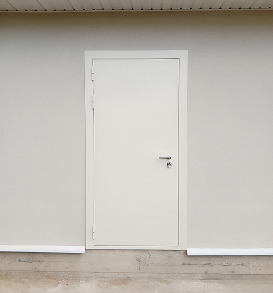 Белая порошковая дверь Белая порошковая дверь